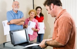 Mid Adult Man Voting